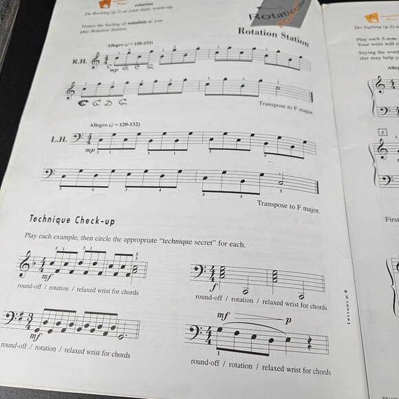 FJH Piano Lesson Sheet Music Books Level 2A-B 3A-B 4 5 Intermed Advanced Set 6 - Picture 10 of 16